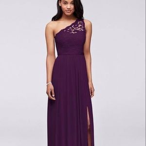 Plum David’s bridal Dress